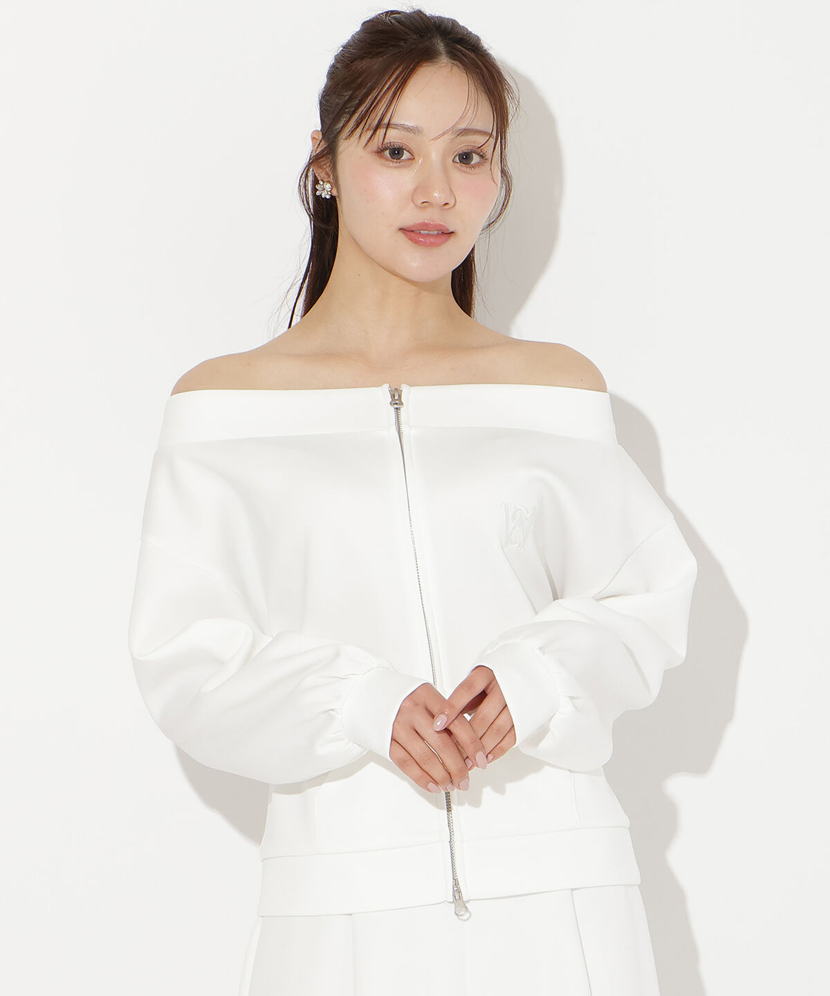 WILLSELECTION「ダブルZIPオフショルスウェットトップス」|その他|オフ