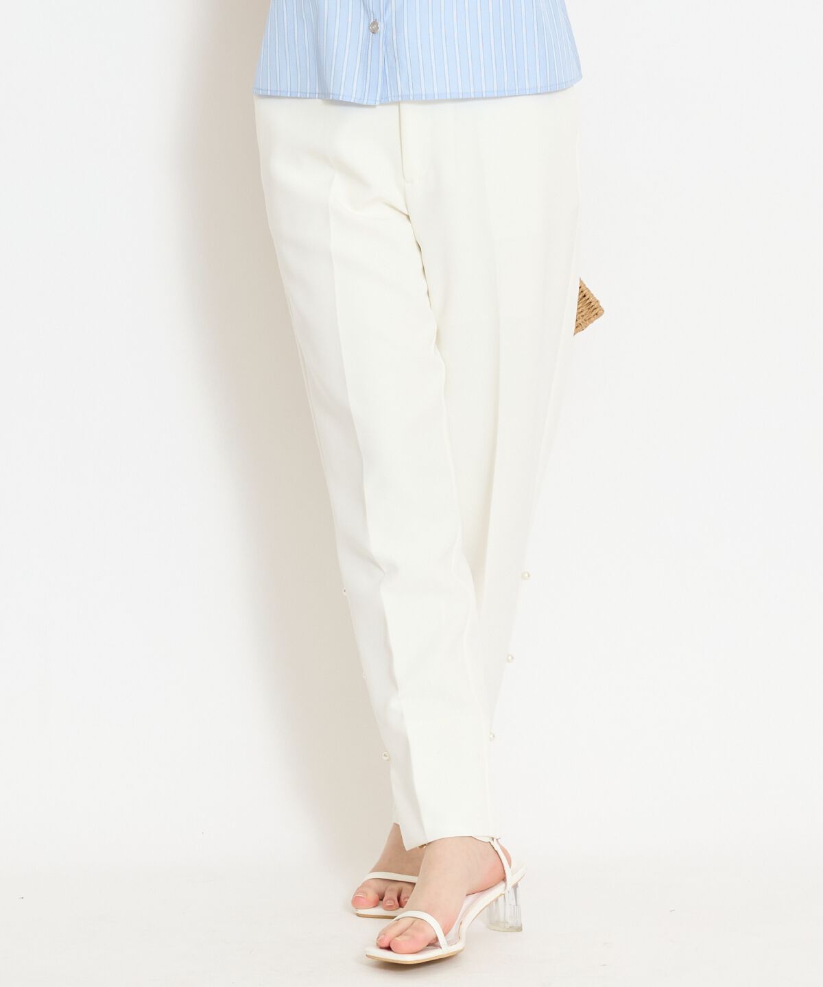 WILLSELECTION「パールデザインテーパードパンツ」|その他|