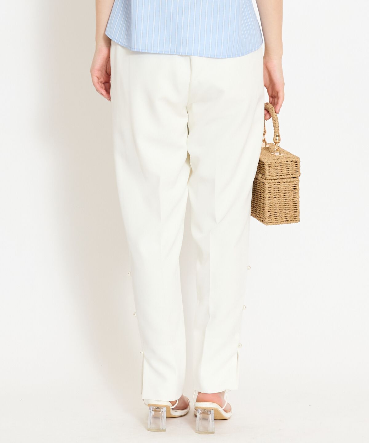 WILLSELECTION「パールデザインテーパードパンツ」|その他|