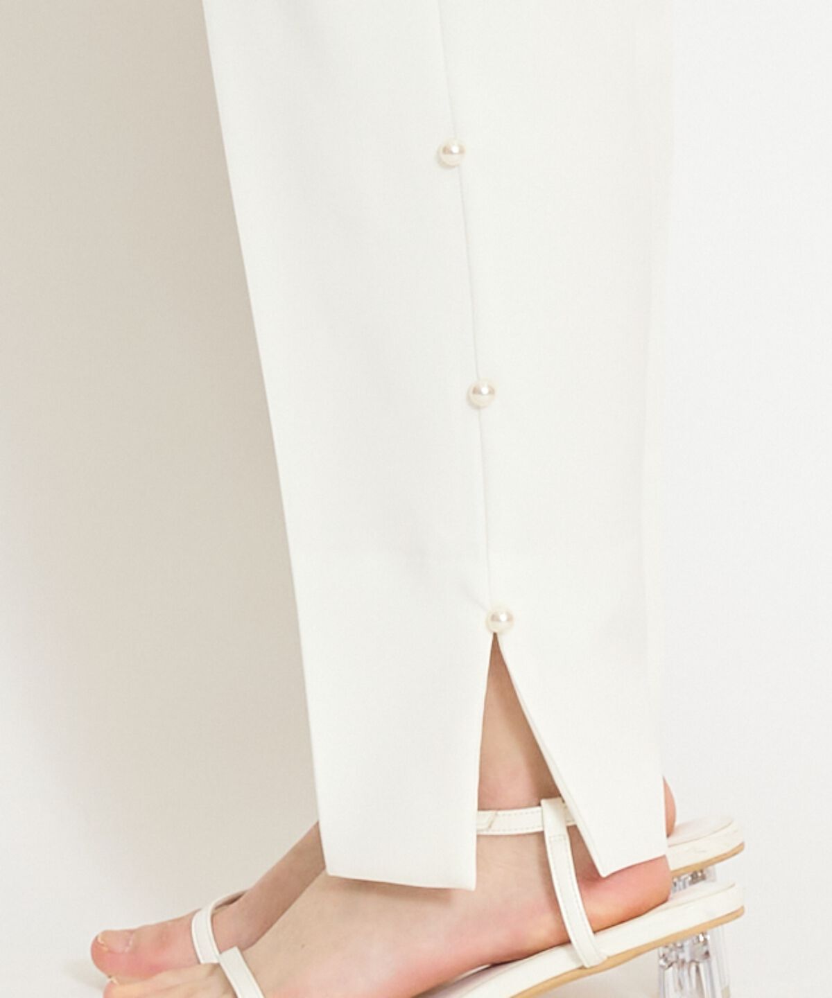 WILLSELECTION「パールデザインテーパードパンツ」|その他|