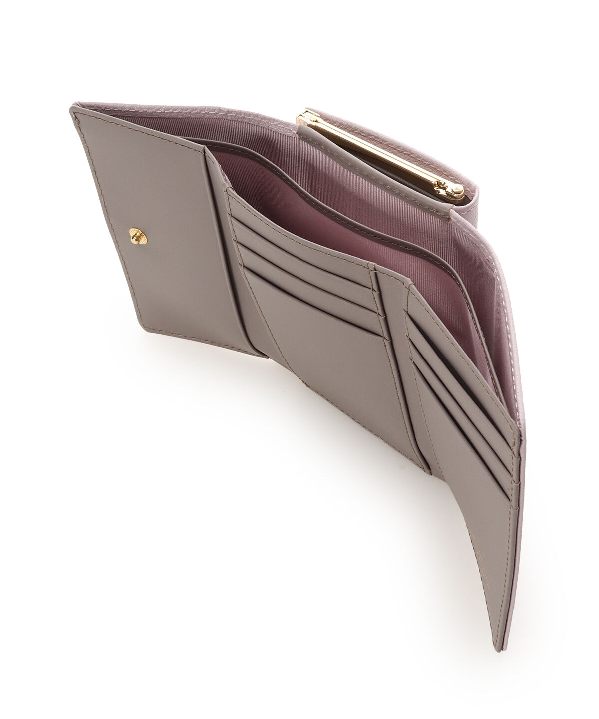 Samantha Thavasa Petit Choice「バイカラーフロントベルト 口金折財布」|財布|