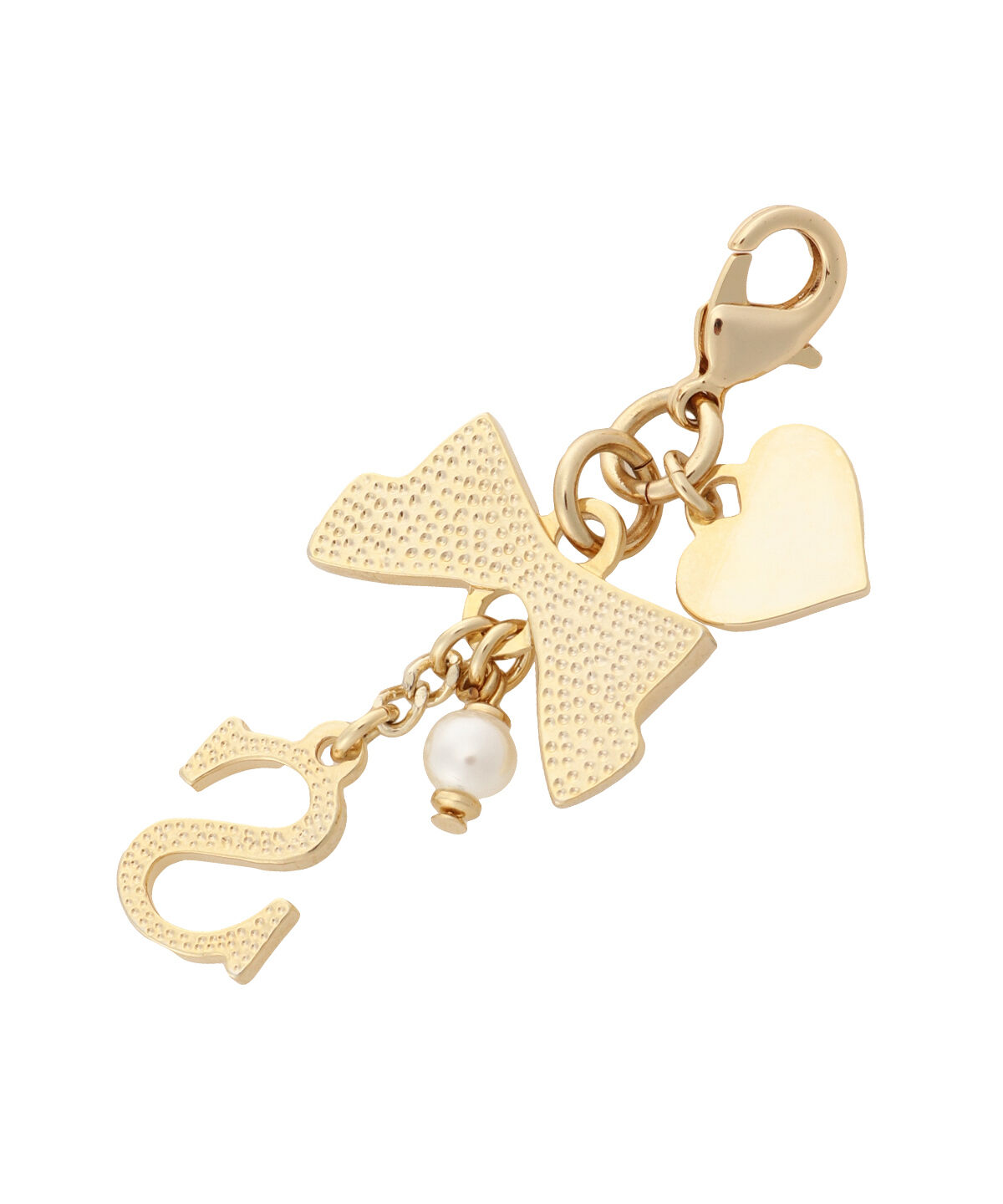 Samantha Thavasa Petit Choice「リボンイニシャルファスナーチャーム(S)」|チャーム・キーホルダー|