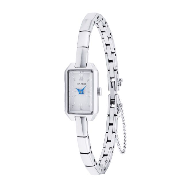 MATOW「〈MATOW (マトウ)〉Tsuki 清月 -せいげつ- ﾐﾆｽｸｴｱ ｼﾙﾊﾞｰ ﾎﾜｲﾄ」|腕時計|