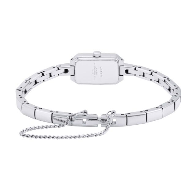 MATOW「〈MATOW (マトウ)〉Tsuki 清月 -せいげつ- ﾐﾆｽｸｴｱ ｼﾙﾊﾞｰ ﾎﾜｲﾄ」|腕時計|