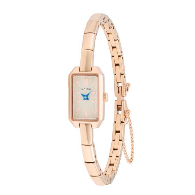 MATOW「〈MATOW (マトウ)〉Tsuki　清月 -せいげつ- ﾐﾆｽｸｴｱ ﾛｰｽﾞｺﾞｰﾙﾄﾞ ﾎﾜｲﾄ」|腕時計|