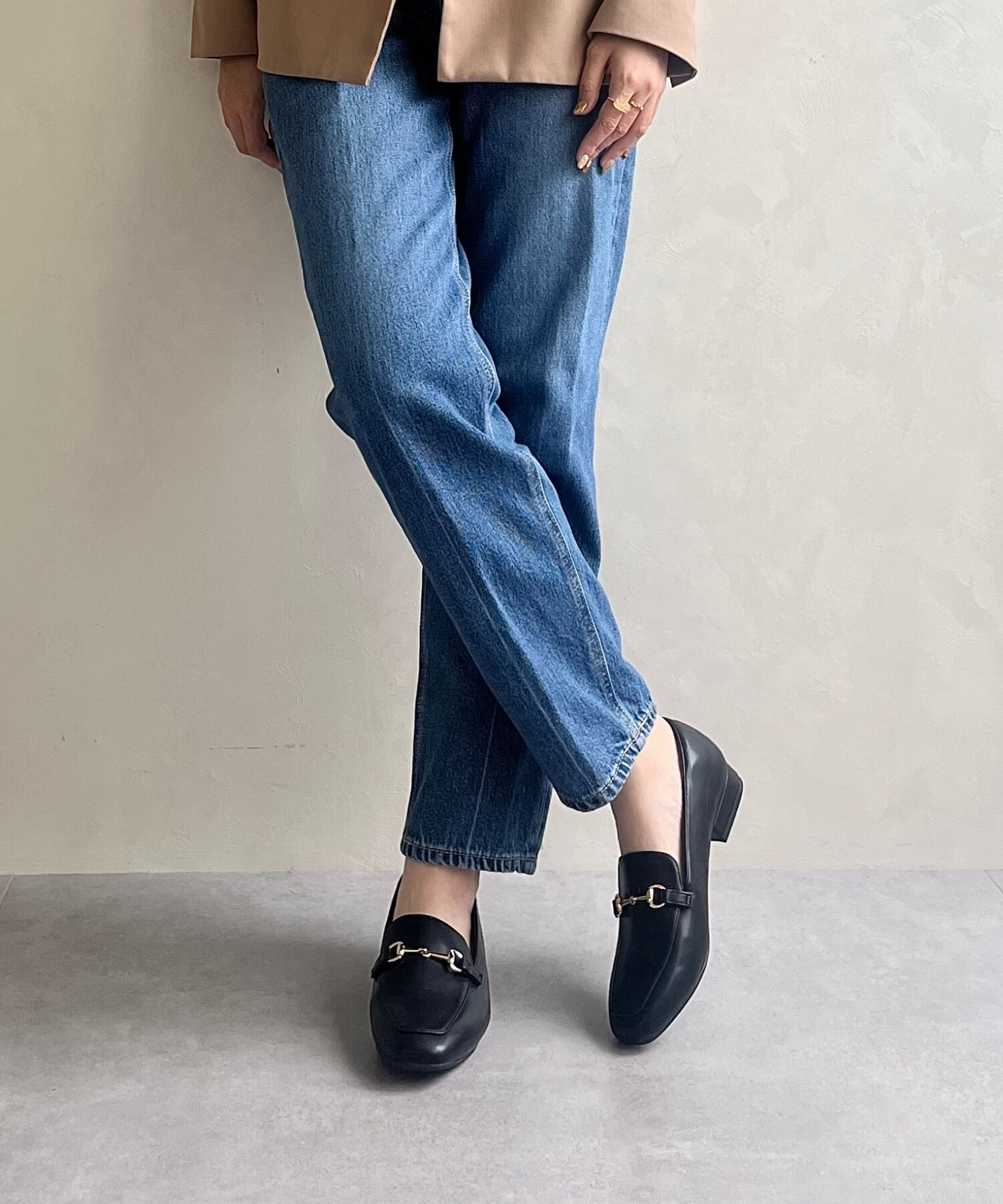 ORiental TRaffic「【跳べるパンプス/シリーズ累計１５０万足突破】スクエアトゥ ビット モチーフ  ローファー /R-3210」|パンプス|