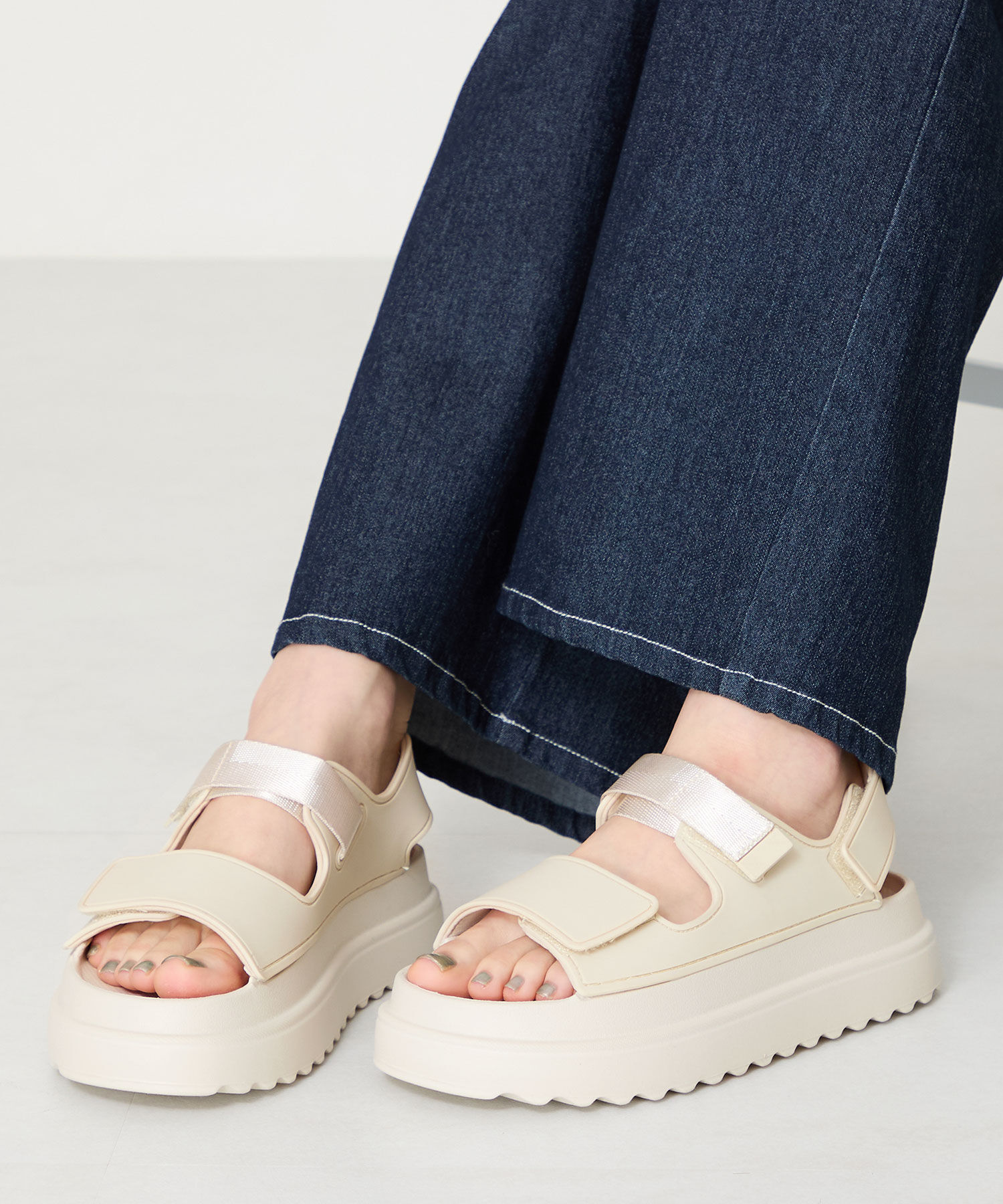 ORiental TRaffic「【リカバリーサンダル】ベルクロ EVAサンダル /OT3228 軽量 サンダル 人気 厚底」|サンダル|