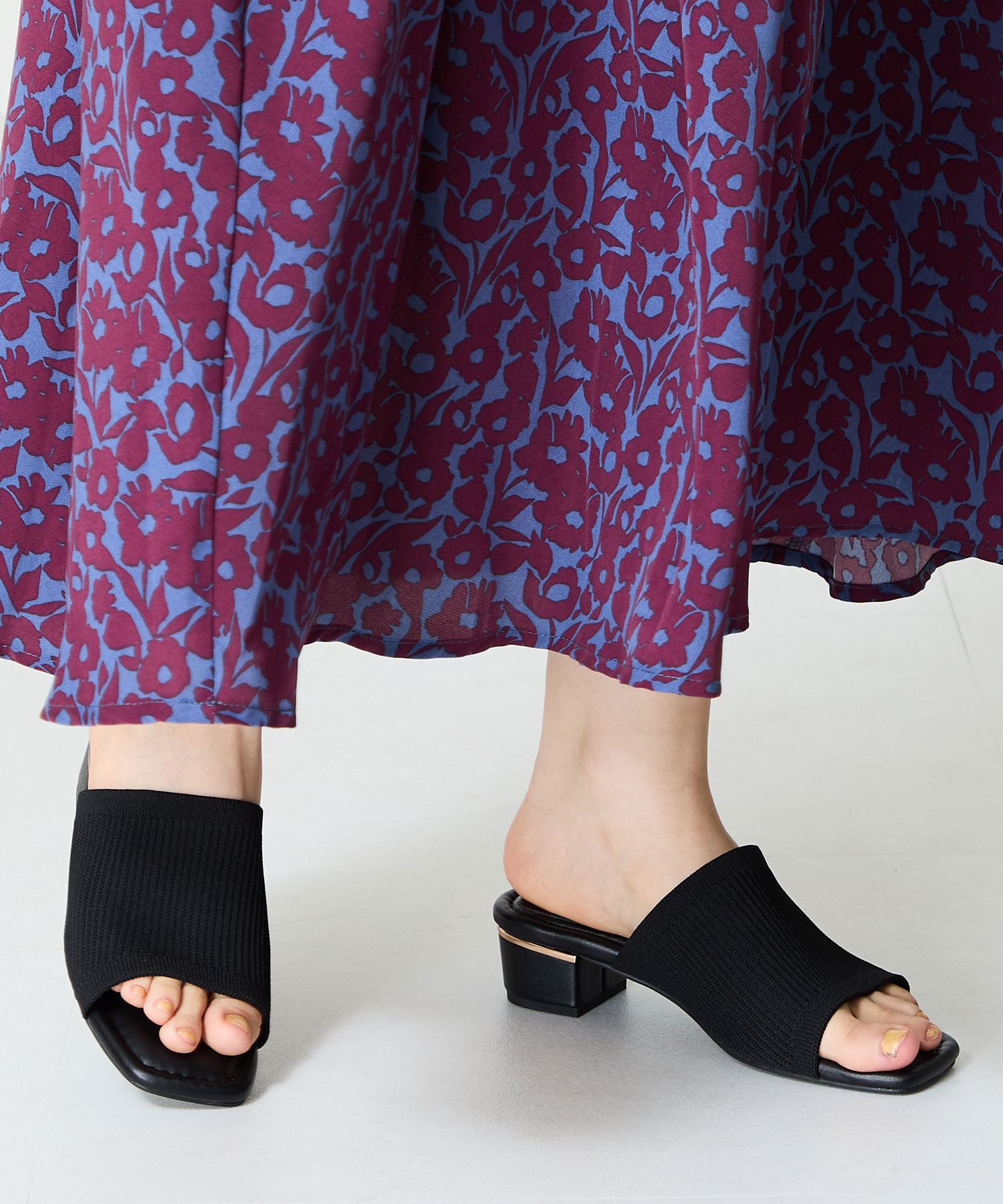 WA Oriental TRaffic「ニットミュールサンダル/52207 ミュール ニット トレンド サンダル 柔らかい 人気」|サンダル|