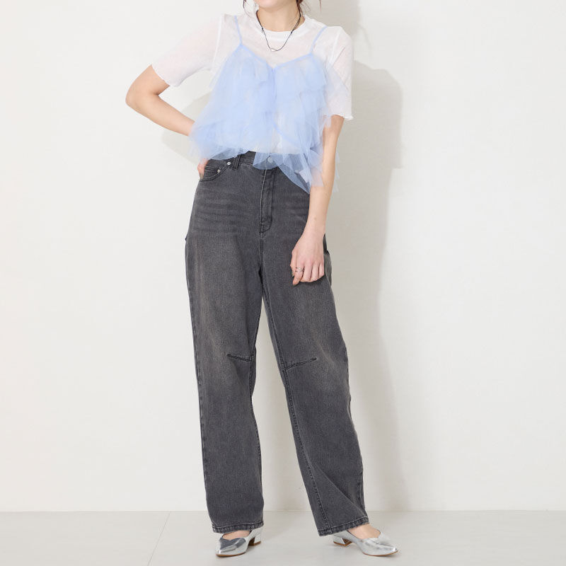 ORiental TRaffic「【WEB限定】スリットカット ポインテッドトゥ ヒール パンプス /55105 通勤 Vカット シンプル」|パンプス|