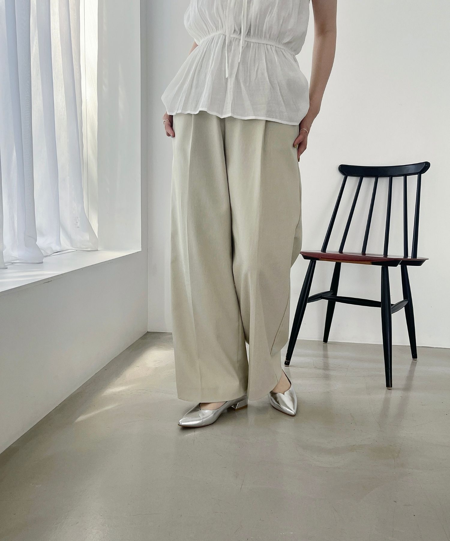 ORiental TRaffic「【WEB限定】スリットカット ポインテッドトゥ ヒール パンプス /55105 通勤 Vカット シンプル」|パンプス|