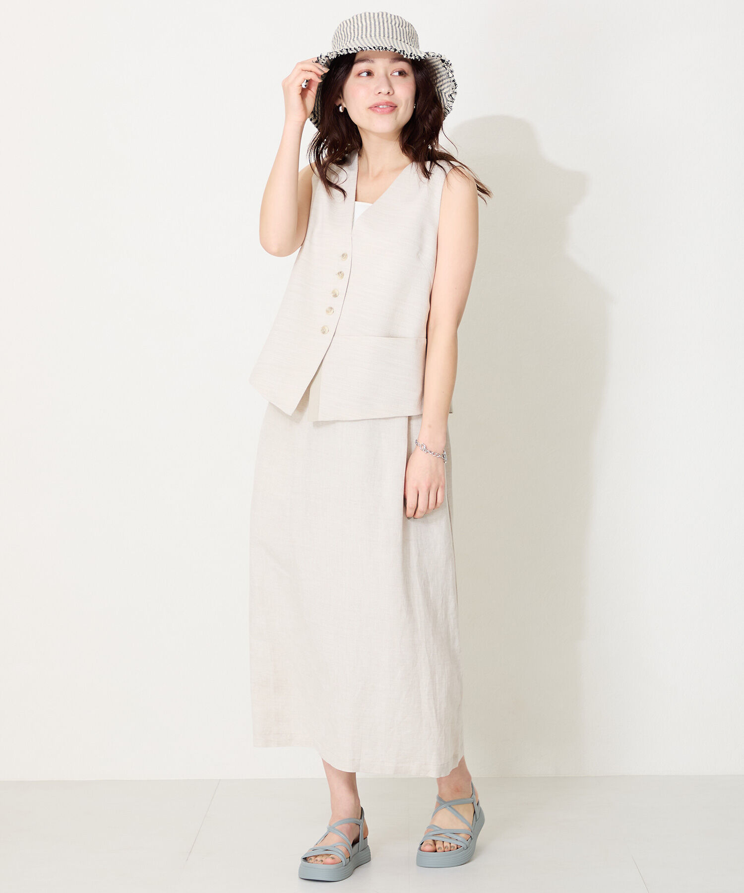 ORiental TRaffic「クロスストラップ軽量ソールサンダル/51218 柔らかい フィット 人気 トレンド」|サンダル|