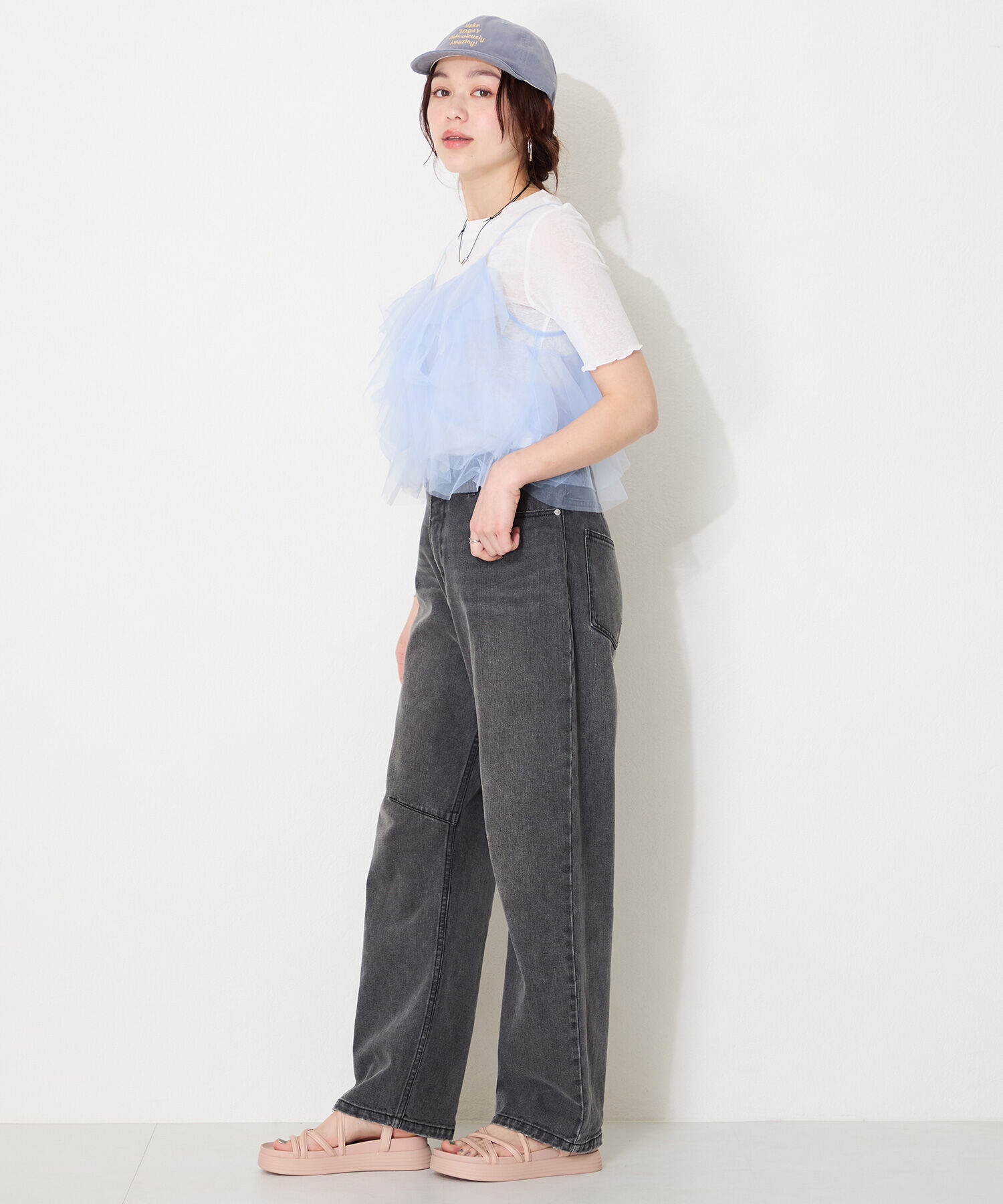 ORiental TRaffic「クロスストラップ軽量ソールサンダル/51218 柔らかい フィット 人気 トレンド」|サンダル|