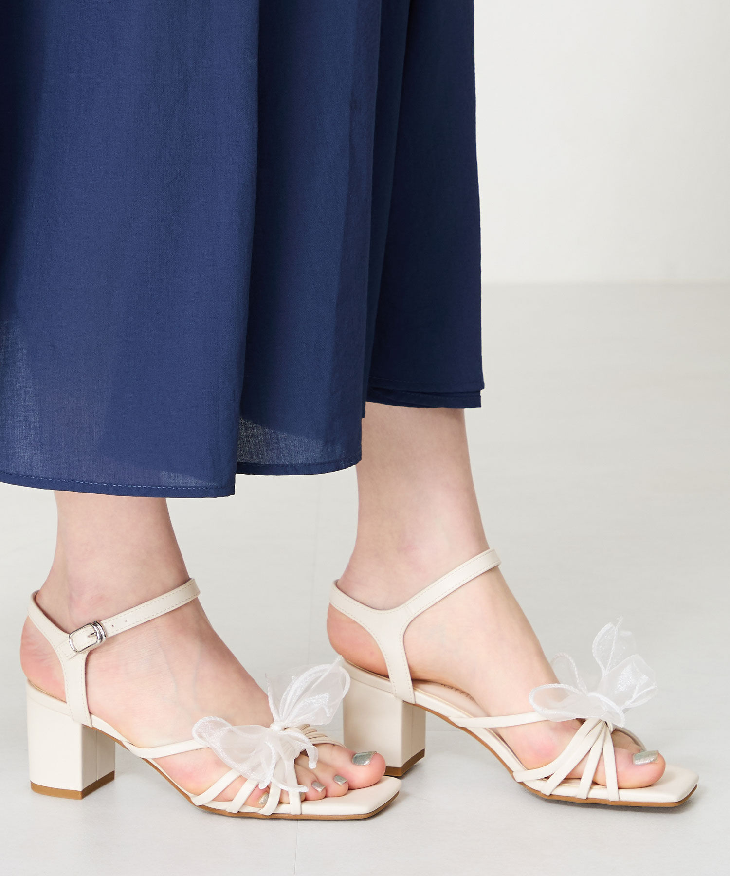 ORiental TRaffic「ビッグチュールリボンヒールサンダル/51220 サンダル 人気 トレンド」|サンダル|