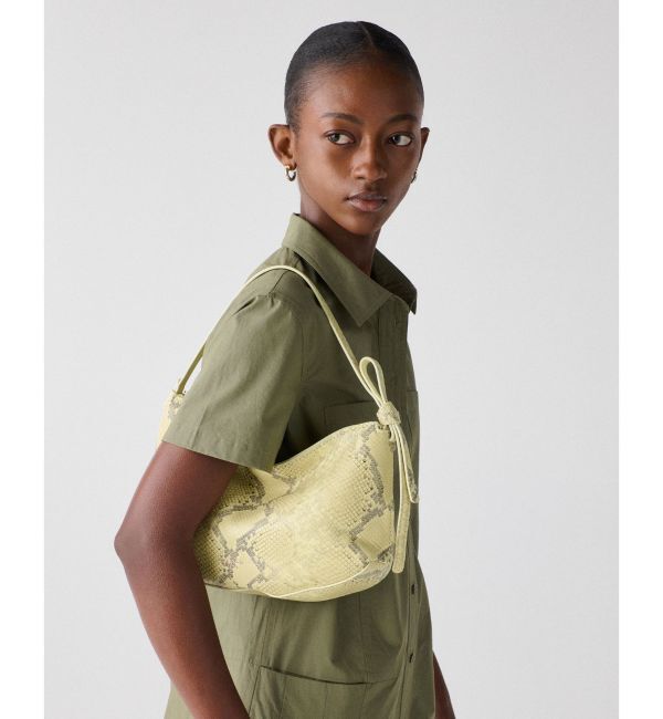 kate spade new york「ループ スネーク エンボスド ショルダー バッグ」|ショルダー・メッセンジャー|Green