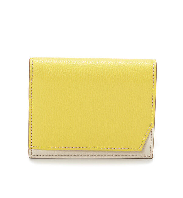TOPKAPI 「バイカラー レザー 2つ折財布 LEAN リーン」|財布|レモンイエロー