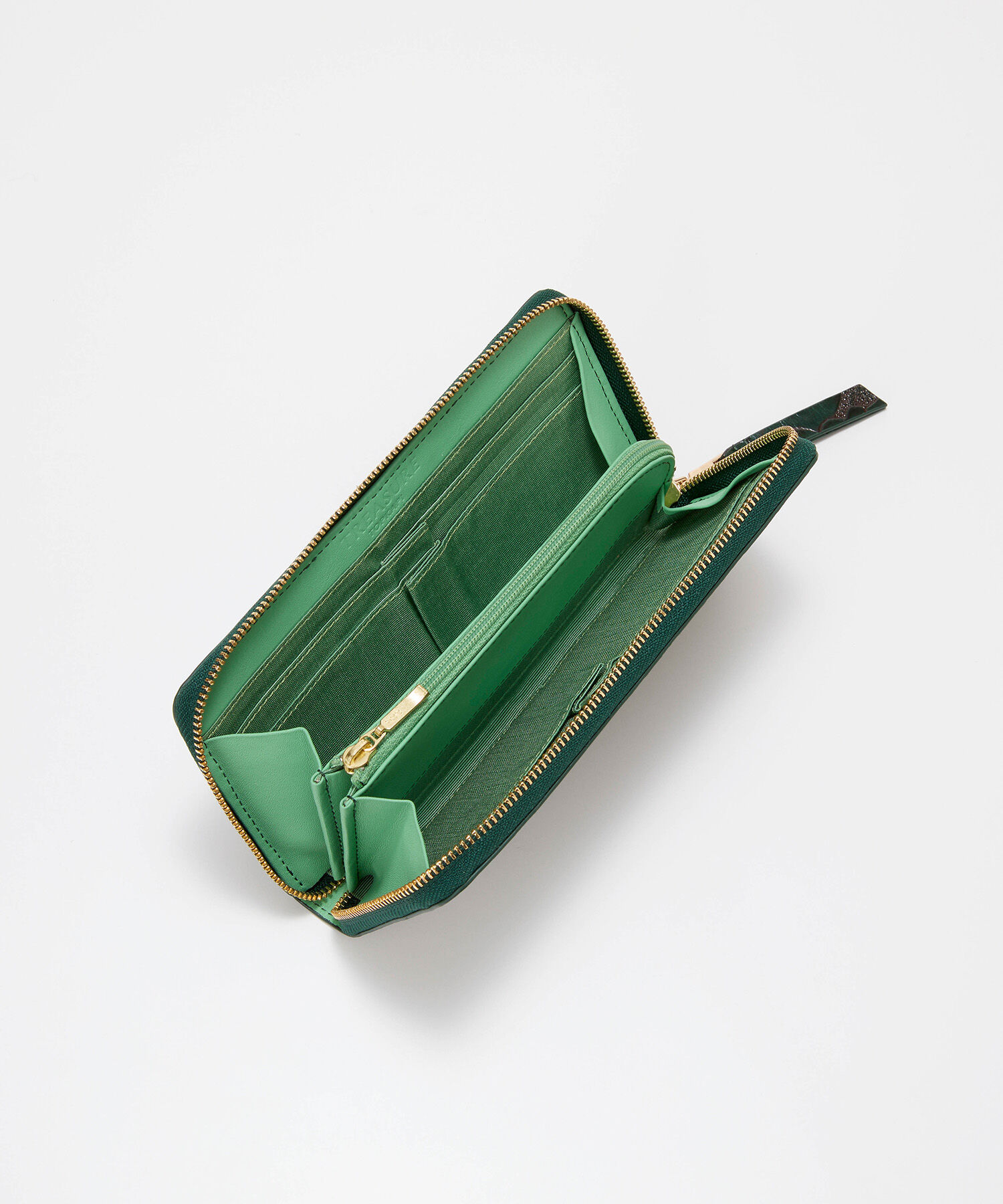 TOPKAPI BREATH「【TREASURE TOPKAPI】ローズエンボス ツヤ レザー ラウンドファスナー 長財布」|財布|