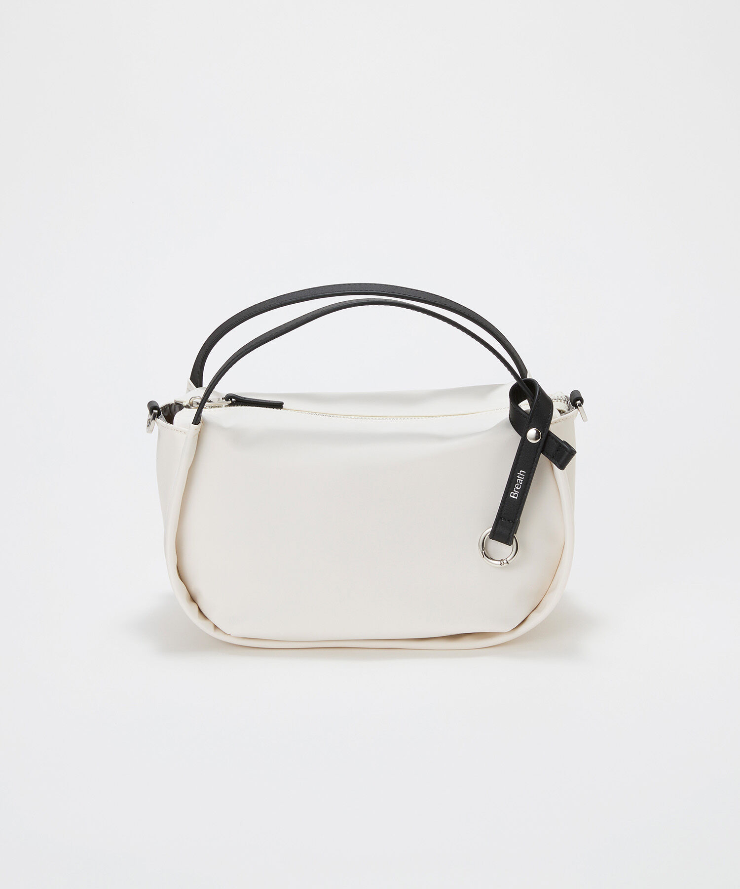 TOPKAPI BREATH「【Breath TOPKAPI】【撥水】ツヤ ナイロン ショルダー付き ラウンド トートバッグ」|トートバッグ|