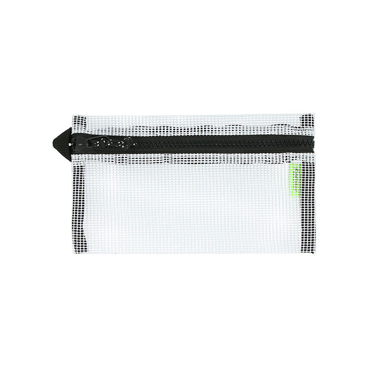 DELFONICS「コンター フラットペンケースメッシュ」|ステーショナリー|ホワイト