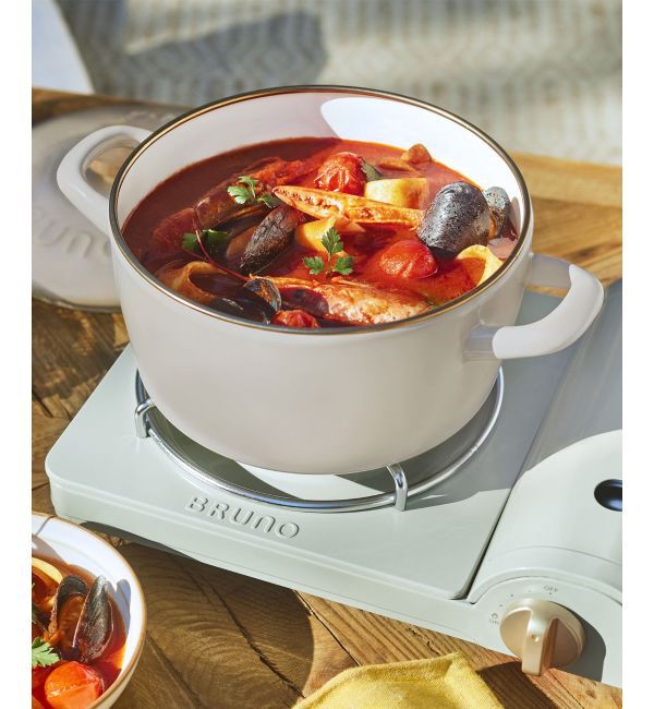 BRUNO「ホーロー両手鍋 20cm」|食器・キッチングッズ|