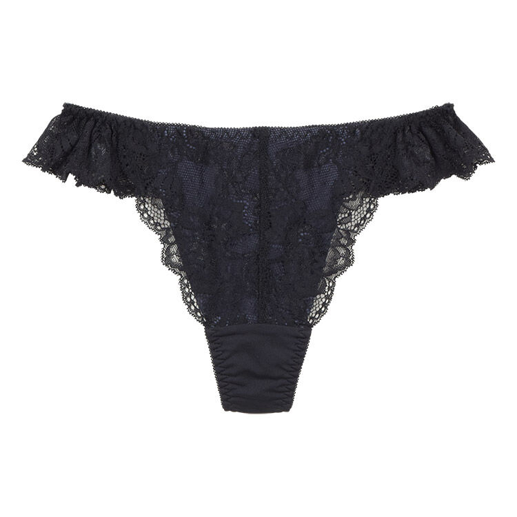 intesucre「アンテシュクレ ナイス谷間ブラ TBT007ペア Ｔバックショーツ M-LL TST007」|インナー|BK