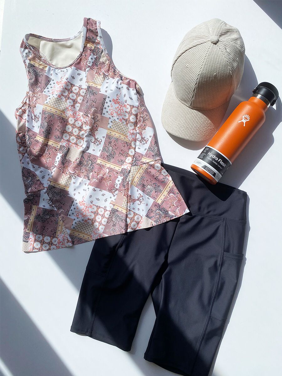 ALBOVE「耐塩素素材無地ショートレギンス」|ショーツ|