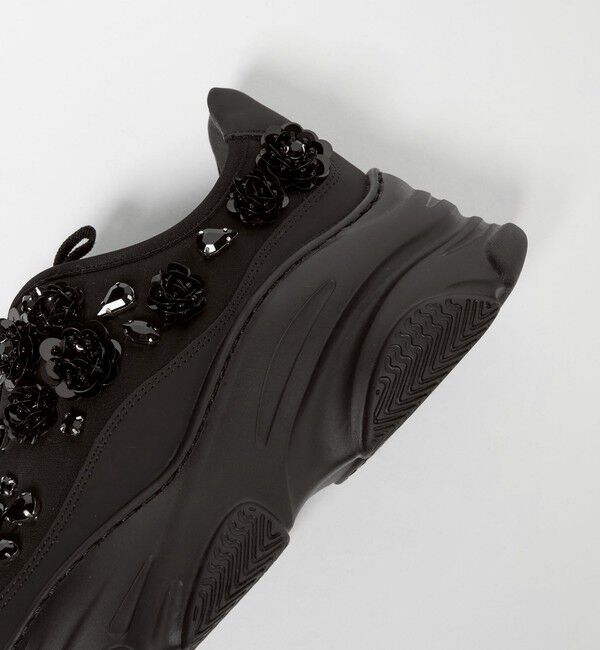 SY UNITED ARROWS「＜SY＞フラワービジュー ジップ スニーカー55&uarr;」|スニーカー|