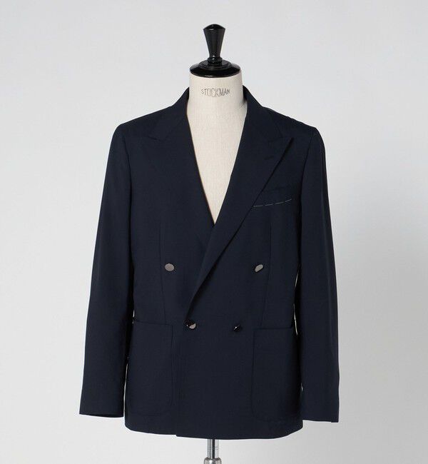UNITED ARROWS「ウール モヘヤ 4ボタン ダブルブレストブレザー S‐MODEL」|テーラードジャケット|
