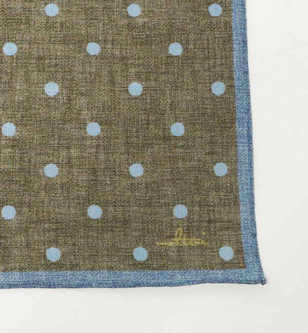 UNITED ARROWS「＜molteni＞ ドットプリント ポケットチーフ」|ハンカチ|