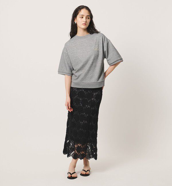 UNITED ARROWS「【別注】＜HANDTEX＞スウェット GRAY ‐3TIPS‐」|Tシャツ・カットソー|