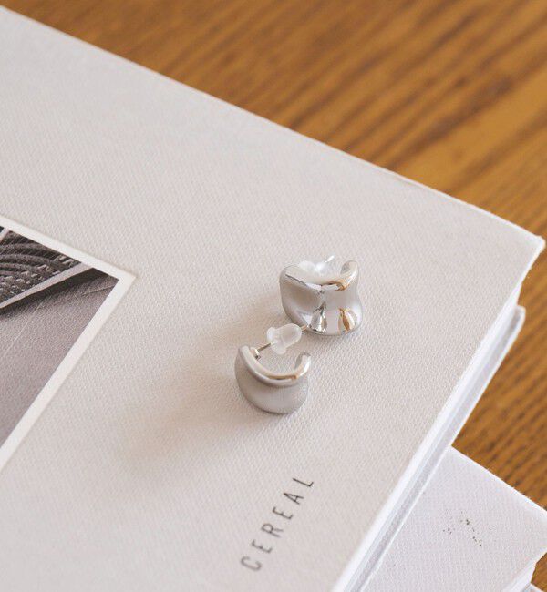 UNITED ARROWS green label relaxing「【WEB限定】メルティ プレート ピアス」|ピアス|SILVER