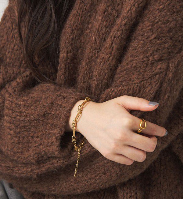 UNITED ARROWS green label relaxing「【WEB限定】デザインチェーン ブレスレット」|ブレスレット・バングル|