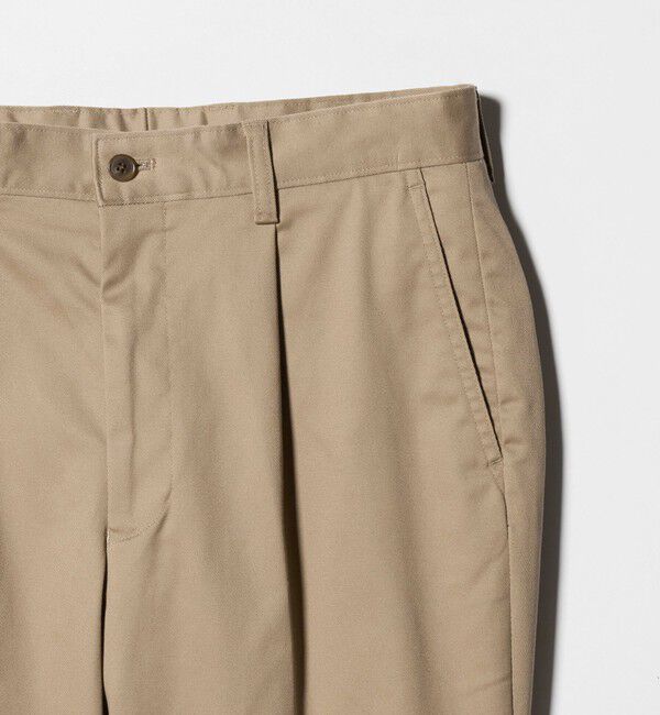 UNITED ARROWS green label relaxing「コットン ポリウレタン 1アウトプリーツ チノパンツ スラックス」|スラックス|