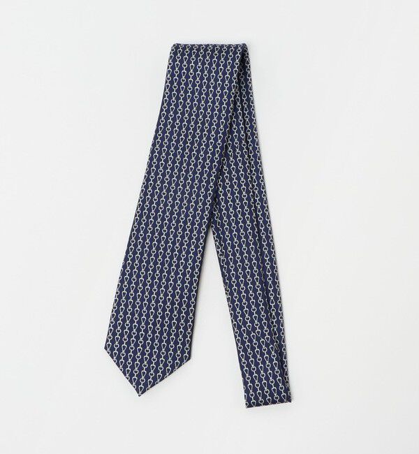 UNITED ARROWS green label relaxing「＜Luisa Esposito＞8.0cm スタンプ コモン3 ネクタイ」|ネクタイ・蝶ネクタイ|NAVY