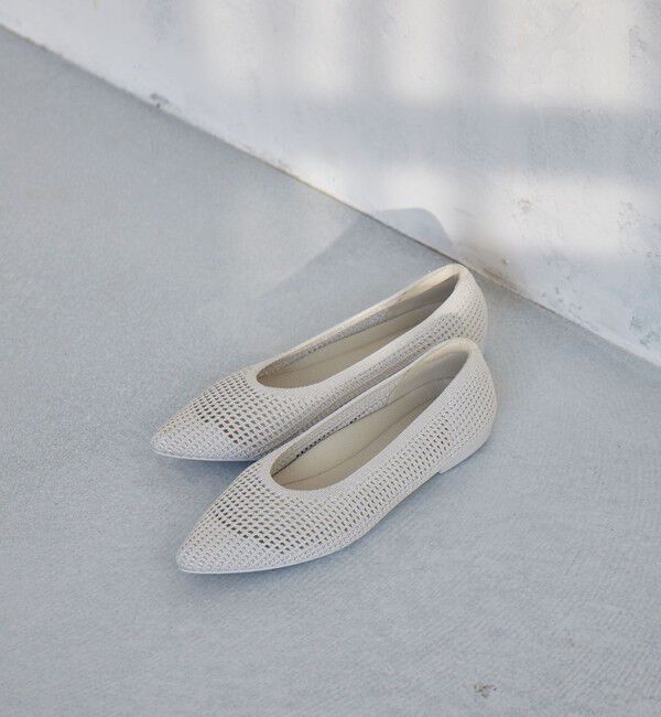 UNITED ARROWS green label relaxing「ウェルネスシアー ポインテッド フラットシューズ / ニットシューズ」|ローファー|
