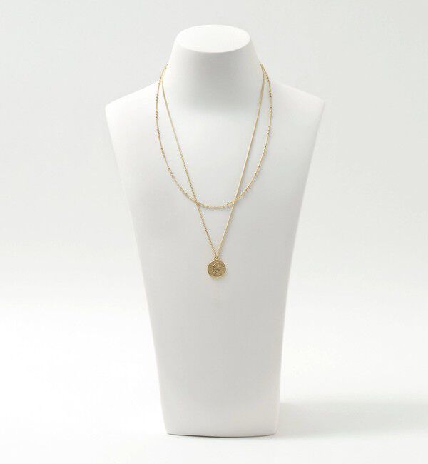 UNITED ARROWS green label relaxing「3WAY ターコイズカラー＆コイン ネックレス」|ネックレス|