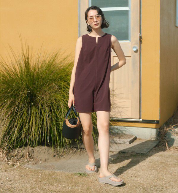 UNITED ARROWS green label relaxing「Aライン オールインワン スイムウェア / 水着」|その他|DK.BROWN