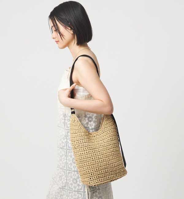 UNITED ARROWS green label relaxing「ペーパーコード ショルダーバッグ」|かごバッグ|