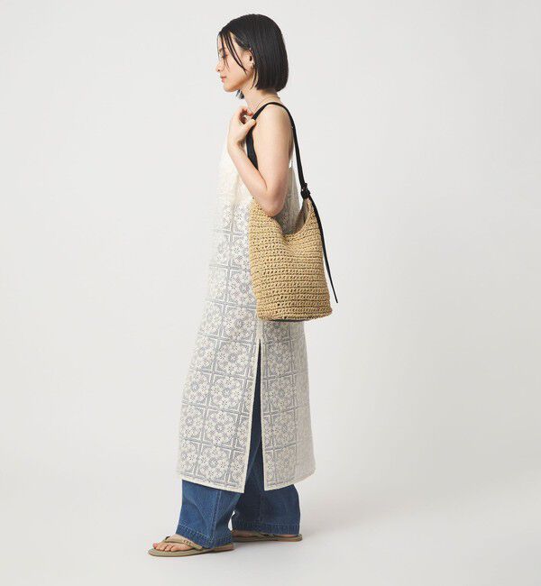 UNITED ARROWS green label relaxing「ペーパーコード ショルダーバッグ」|かごバッグ|