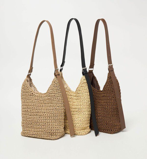 UNITED ARROWS green label relaxing「ペーパーコード ショルダーバッグ」|かごバッグ|