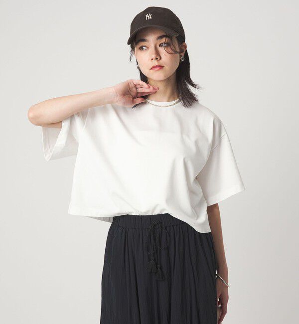 UNITED ARROWS green label relaxing「＜CHIHIRO HYODO&times;green label relaxing＞クロップド ワイド Tシャツ」|Tシャツ・カットソー|