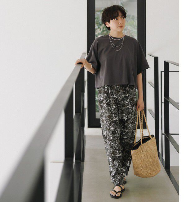UNITED ARROWS green label relaxing「＜CHIHIRO HYODO&times;green label relaxing＞クロップド ワイド Tシャツ」|Tシャツ・カットソー|