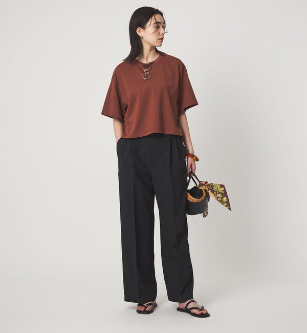 UNITED ARROWS green label relaxing「＜CHIHIRO HYODO&times;green label relaxing＞クロップド ワイド Tシャツ」|Tシャツ・カットソー|