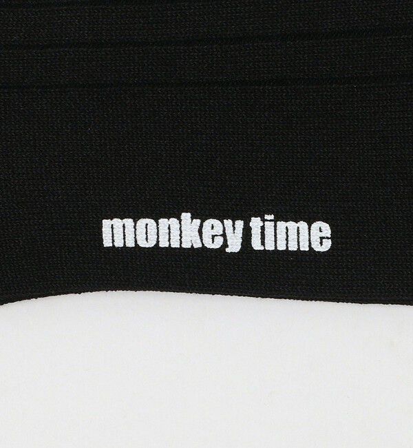 MONKEY TIME「リブ パネルライン ソックス」|ソックス|