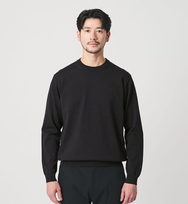 BEAUTY&YOUTH UNITED ARROWS「【WEB限定 WARDROBE SMART】KOUKIN ハイゲージ ニット クルーネック【抗菌・防臭】」|ニット・セーター|