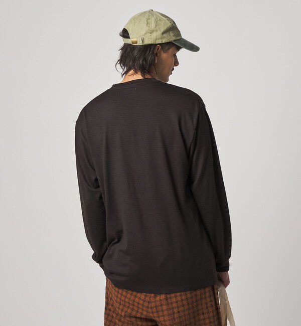 STEVEN ALAN「＜Steven Alan＞ メリノウール クルーネック ロングスリーブ Tシャツ」|Tシャツ・カットソー|