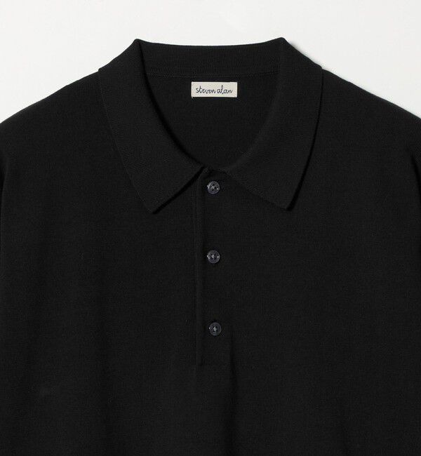 STEVEN ALAN「＜Steven Alan＞ ハイツイスト  3B ニットポロシャツ NARROW」|ニット・セーター|