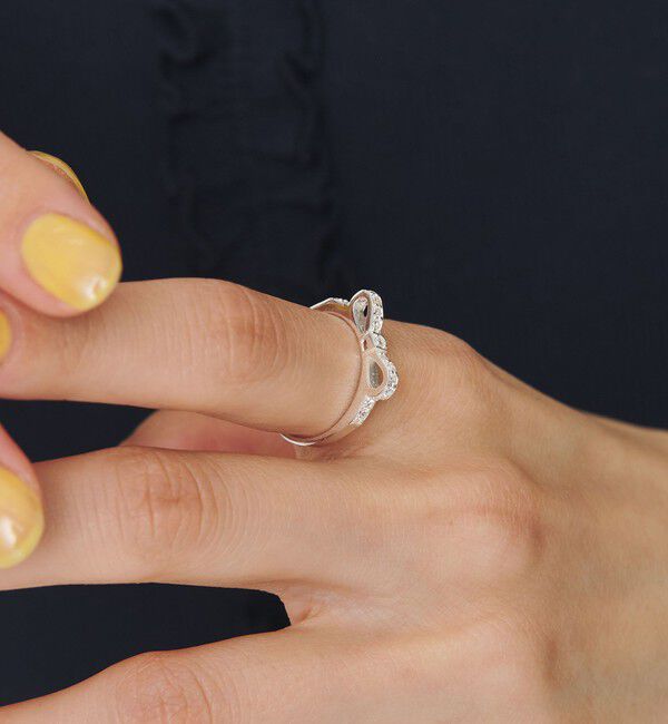 BEAUTY&YOUTH UNITED ARROWS「＜BAITS＞ジルコニア リボン リング」|リング|SILVER