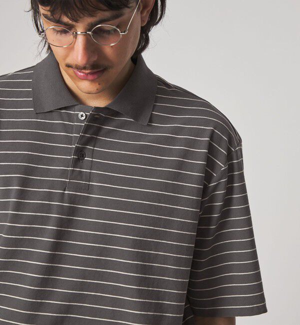 STEVEN ALAN「＜Steven Alan＞ ツイスト ボーダー ポロシャツ」|ポロシャツ|