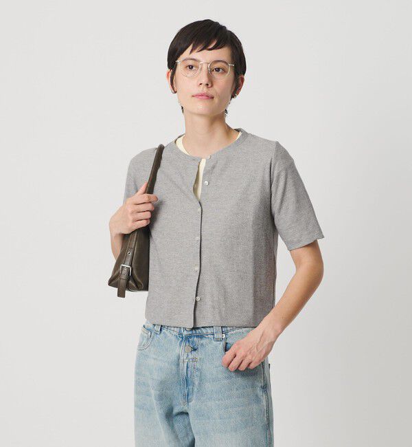 BEAUTY&YOUTH UNITED ARROWS「【WEB限定】ラメ ショートスリーブカーディガン」|カーディガン|