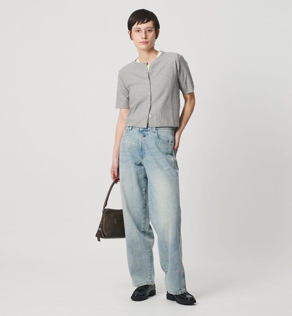 BEAUTY&YOUTH UNITED ARROWS「【WEB限定】ラメ ショートスリーブカーディガン」|カーディガン|